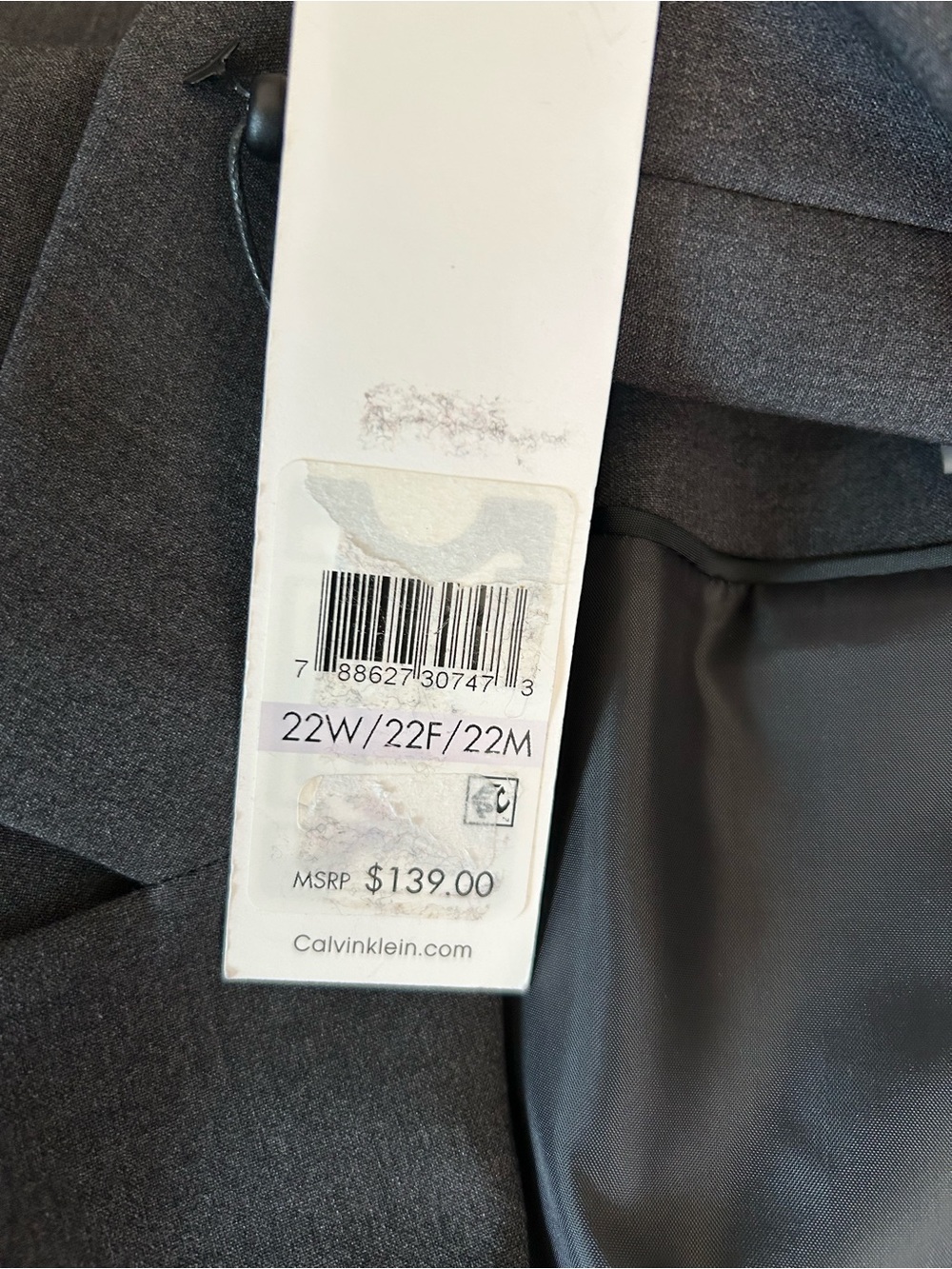 Calvin Klein Two Button Blazer Suit Jacket Womens Plus Size 22W Gray Work Office - Picture 8 of 11